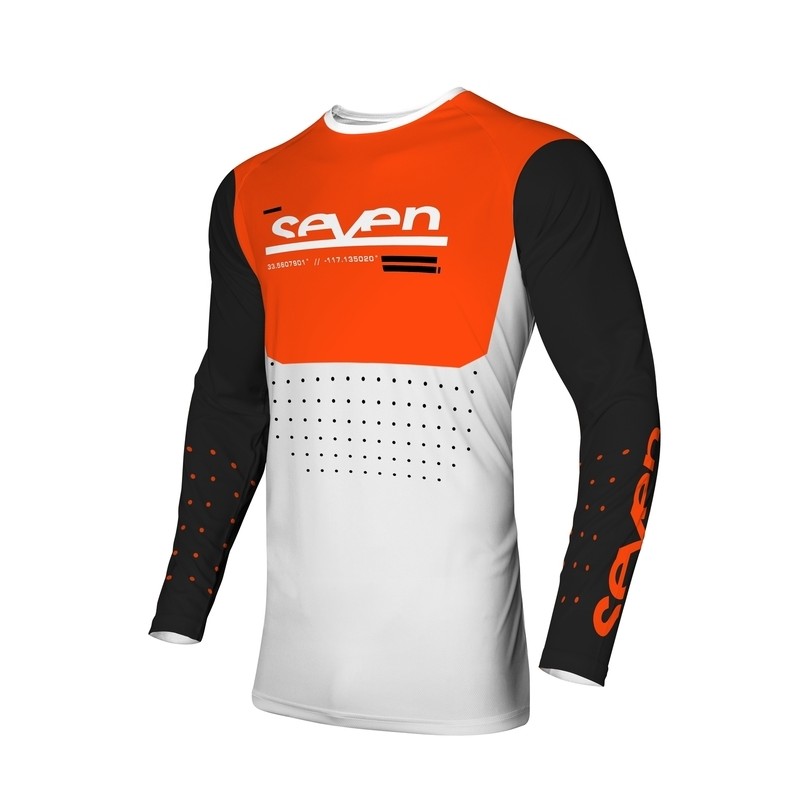 SEVEN Vox Aperture Jersey Youth - White/Orange