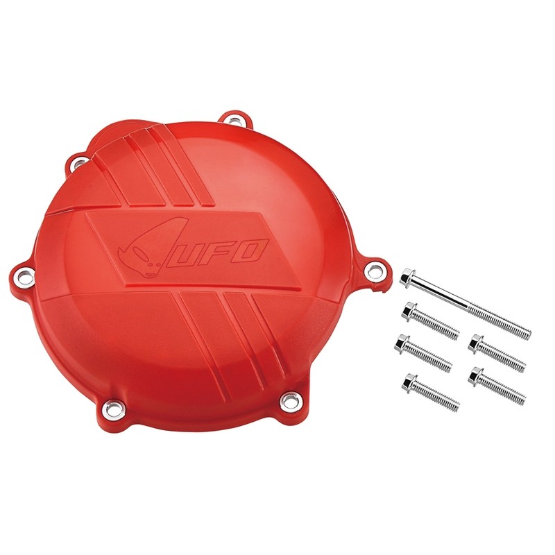 UFO Red Clutch Cover Protection Honda CRF250R