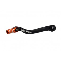 SCAR Shift Lever Matte Black/Orange Endpiece KTM SXF450