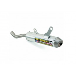 PRO CIRCUIT 304 Muffler Brushed Aluminum/Stainless Steel End Cap Suzuki RM125