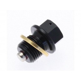 TECNIUM Magnetic Oil Drain Plug - Aluminium Black M12x1,25x14