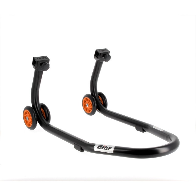 BIHR Home Track Front Stand Matt Black Orange Wheels