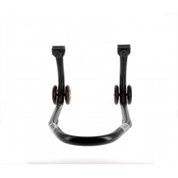 BIHR Home Track Front Stand Matt Black Orange Wheels