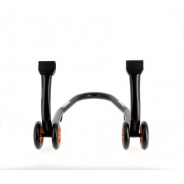 BIHR Home Track Front Stand Matt Black Orange Wheels