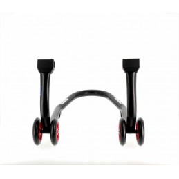 BIHR Home Track Front Stand Matt Black Red Wheels