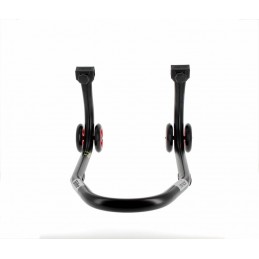 BIHR Home Track Front Stand Matt Black Red Wheels