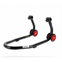 BIHR Home Track Front Stand Matt Black Red Wheels