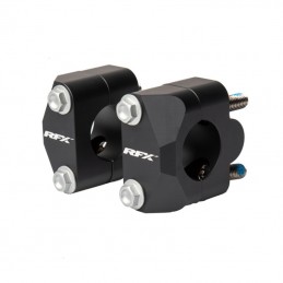 RFX Race Handlebar Adaptor Kit 22.2mm 28.6mm (Black) Universal Conversion to Oversize Bars