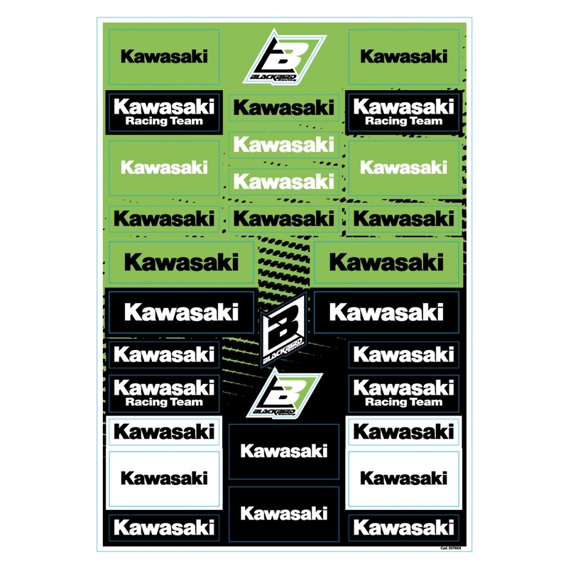 BLACKBIRD PVC Stickers Sheet - Kawasaki