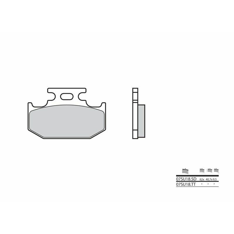 BREMBO Off-Road Sintered Metal Brake pads - 07SU18SD