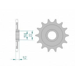 AFAM Steel Self-Cleaning Front Sprocket 24305 - 520